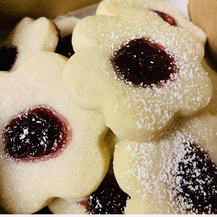 Shortbread raspberry cookies
